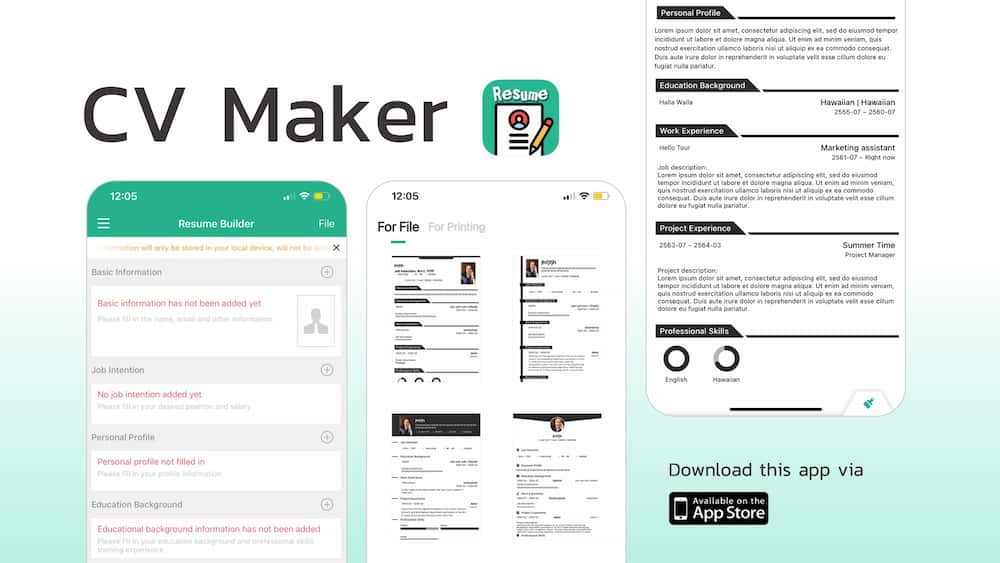 CV Maker Application